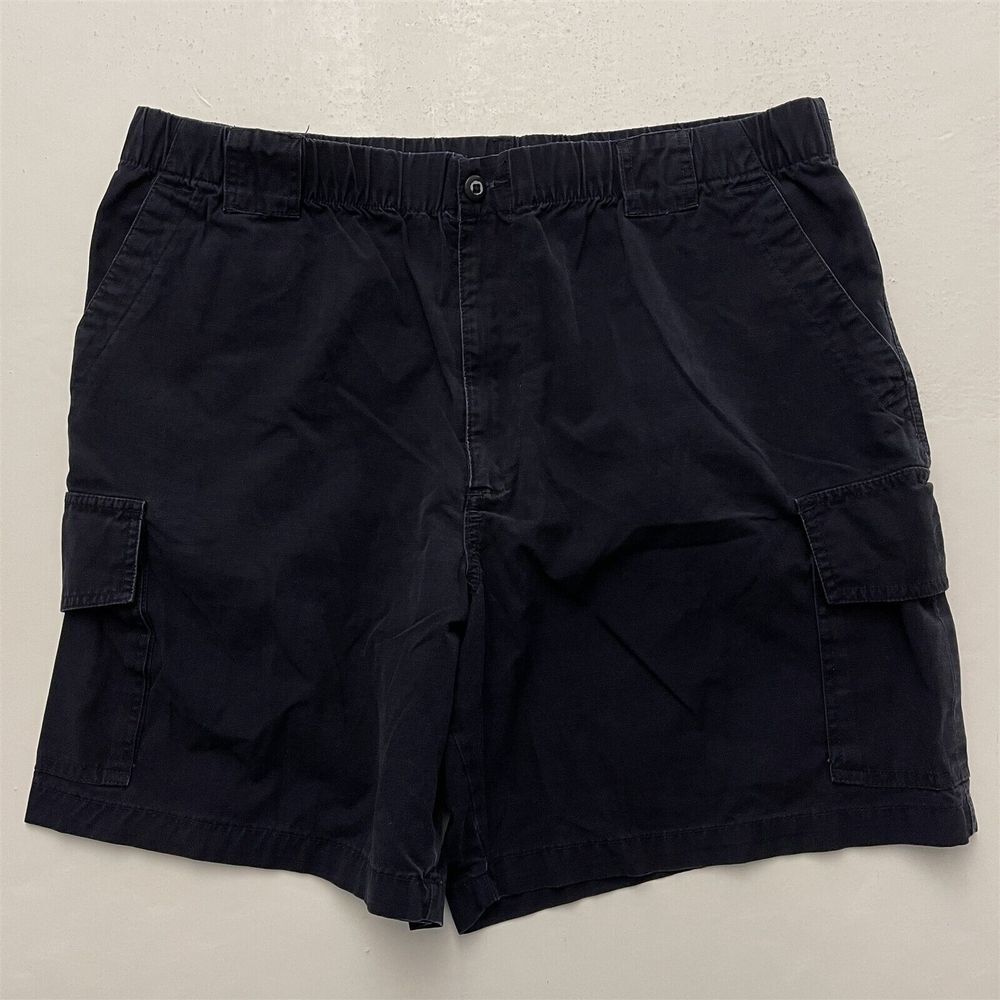 Kirkland XL x 8" Navy 100% Cotton Ripstop Drawstring Cargo Shorts‎